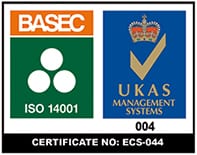 Basec approvals ISO 14001 UKAS certification 