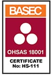 BASEC ohsas 18001 - HS-111 Tratos approvals certificate Healt & Safety