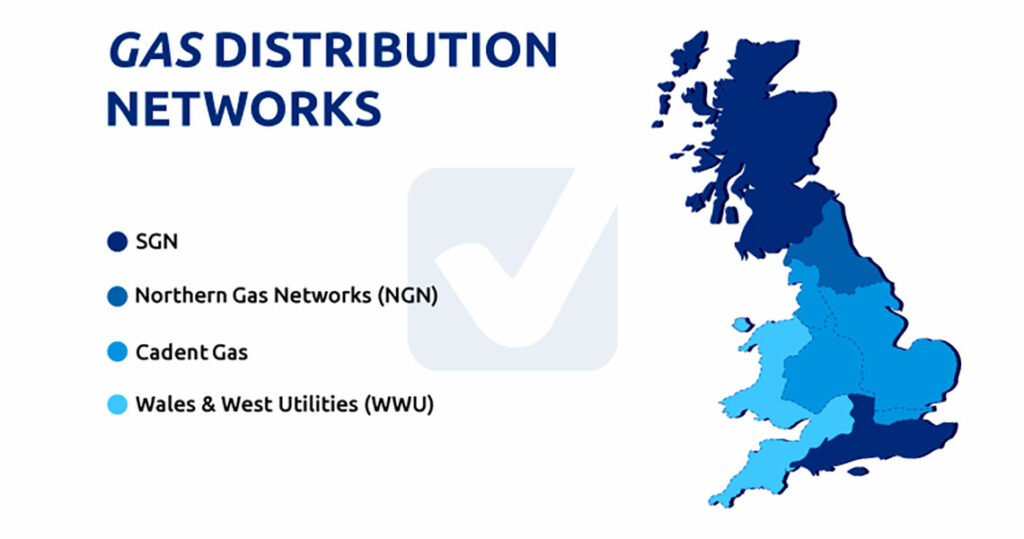 uk GAs distribution network map - Britain