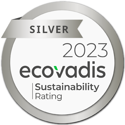 Ecovadis logo - Silver Medal 2020 - business sustainability rating