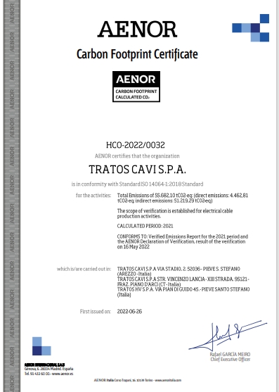 ISO-14064 - AENOR - Carbon foot print