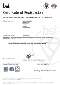 Engineering Safety, Building Trust: Tratos Swindon Achieves BSI ISO 45001 Certification