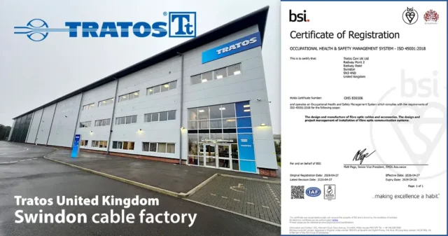Engineering Safety, Building Trust: Tratos Swindon Achieves BSI ISO 45001 Certification